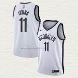 Maglia Kyrie Irving NO 11 Brooklyn Nets Association 2020-21 Bianco