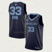 Maglia Marc Gasol NO 33 Memphis Grizzlies Icon Blu