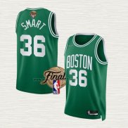 Maglia Marcus Smart NO 36 Boston Celtics Icon 2022 NBA Finals Verde
