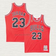 Maglia Michael Jordan NO 23 Chicago Bulls Mitchell & Ness 1995-96 Rosso