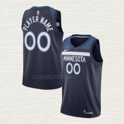 Maglia Minnesota Timberwolves Personalizzate Icon Blu