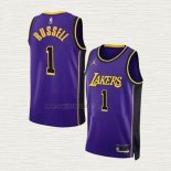Maglia NO 1 Los Angeles Lakers Statement 2022-23 Viola D'Angelo Russell