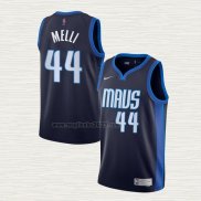 Maglia Nicolo Melli NO 44 Dallas Mavericks Earned 2020-21 Blu