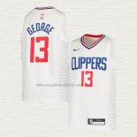 Maglia Paul George NO 2 Bambino Los Angeles Clippers Association 2020-21 Bianco