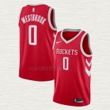 Maglia Russell Westbrook NO 0 Houston Rockets Icon 2018-19 Rosso