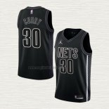 Maglia Seth Curry NO 30 Brooklyn Nets Statement 2022-23 Nero