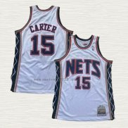 Maglia Vince Carter NO 15 Brooklyn Nets Mitchell & Ness 2006-07 Bianco
