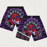 Pantaloncini Toronto Raptors Mitchell & Ness Nero Viola