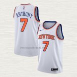 Maglia Carmelo Anthony NO 7 New York Knicks Association Bianco