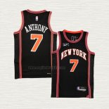 Maglia Carmelo Anthony NO 7 New York Knicks Citta 2021-22 Nero