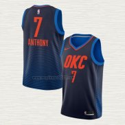 Maglia Carmelo Anthony NO 7 Oklahoma City Thunder Statement Blu