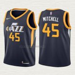 Maglia Donovan Mitchell NO 45 Bambino Utah Jazz Icon 2017-18 Blu