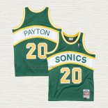Maglia Gary Payton NO 20 Seattle SuperSonics Throwback Historic Verde