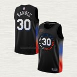 Maglia Julius Randle NO 30 New York Knicks Citta 2020-21 Nero