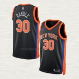 Maglia Julius Randle NO 30 New York Knicks Citta 2022-23 Nero