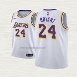 Maglia Kobe Bryant NO 24 Bambino Los Angeles Lakers Association 2018-19 Bianco