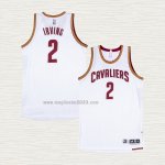 Maglia Kyrie Irving NO 2 Cleveland Cavaliers Throwback Bianco