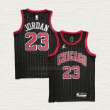 Maglia Michael Jordan NO 23 Chicago Bulls Statement 2020-21 Nero