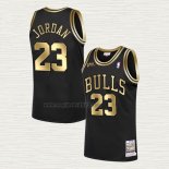 Maglia Michael Jordan NO 23 Chicago Bulls Throwback 1998 NBA Fianls Nero