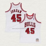 Maglia Michael Jordan NO 45 Chicago Bulls Mitchell & Ness 1994-95 Bianco