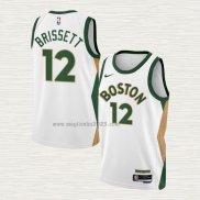 Maglia Oshae Brissett NO 12 Boston Celtics Citta 2023-24 Bianco