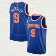Maglia RJ Barrett NO 9 New York Knicks Icon 2020-21 Blu