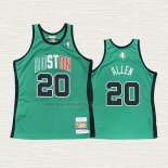 Maglia Ray Allen NO 20 Boston Celtics Hardwood Classics Throwback 2007-08 Verde