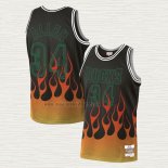 Maglia Ray Allen NO 34 Milwaukee Bucks Flames Nero