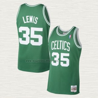 Maglia Reggie Lewis NO 35 Boston Celtics Mitchell & Ness 1987-88 Verde