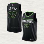 Maglia Rudy Gobert NO 27 Minnesota Timberwolves Statement 2022-23 Nero