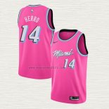 Maglia Tyler Herro NO 14 Miami Heat Earned 2018-19 Rosa