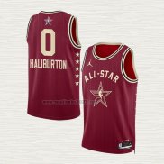 Maglia Tyrese Haliburton NO 0 Indiana Pacers All Star 2024 Rosso