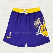 Pantaloncini Los Angeles Lakers Just Don Big Logo Viola