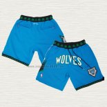 Pantaloncini Minnesota Timberwolves Mitchell & Ness Just Don Blu