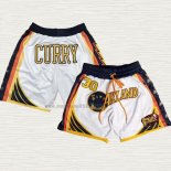 Pantaloncini Stephen Curry Golden State Warriors 2022 NBA Finals Bianco