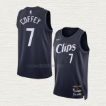 Maglia Amir Coffey NO 7 Los Angeles Clippers Citta 2023-24 Blu