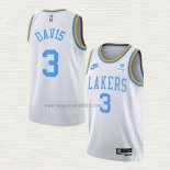 Maglia Anthony Davis NO 3 Los Angeles Lakers Classic 2022-23 Bianco