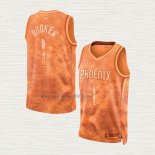 Maglia Devin Booker NO 1 Phoenix Suns Select Series 2023 Arancione