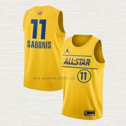 Maglia Domantas Sabonis NO 11 Indiana Pacers All Star 2021 Or