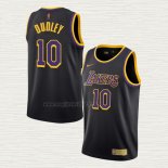Maglia Jared Dudley NO 10 Los Angeles Lakers Earned 2020-21 Nero