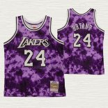 Maglia Kobe Bryant NO 24 Los Angeles Lakers Galaxy Viola