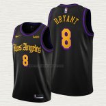 Maglia Kobe Bryant NO 8 Los Angeles Lakers Citta 2019-20 Nero