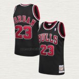 Maglia Michael Jordan NO 23 Chicago Bulls Throwback Nero