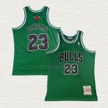 Maglia Michael Jordan NO 23 Chicago Bulls Throwback Verde
