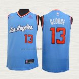 Maglia Paul George NO 13 Los Angeles Clippers 2019-20 Blu