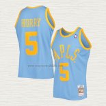 Maglia Robert Horry NO 5 Los Angeles Lakers Mitchell & Ness 2001-02 Blu