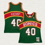 Maglia Shawn Kemp NO 40 Seattle SuperSonics Mitchell & Ness 1994-95 Verde