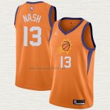 Maglia Steve Nash NO 13 Phoenix Suns Statement 2021 Arancione