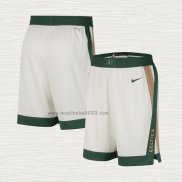 Pantaloncini Boston Celtics Citta 2023-24 Crema