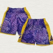 Pantaloncini Los Angeles Lakers Just Don Asian Heritage Viola